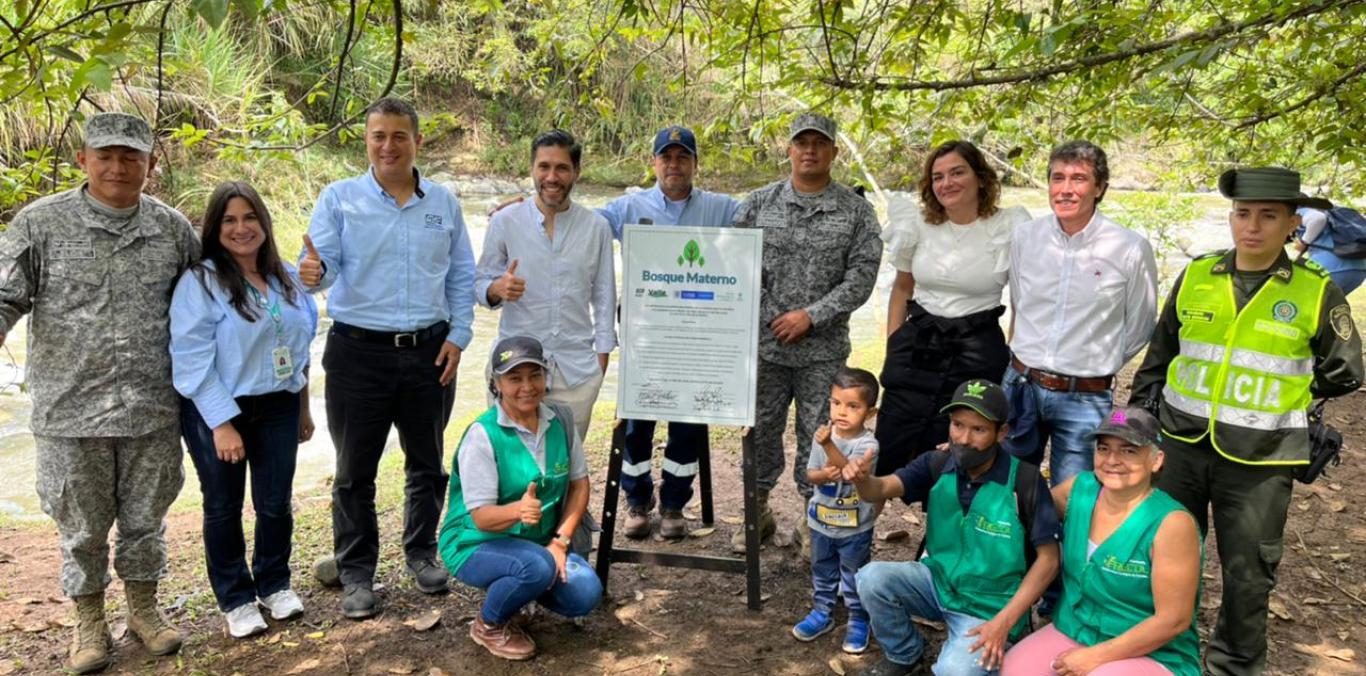 EN CALI INAUGURAN PRIMER BOSQUE MATERNO DE COLOMBIA