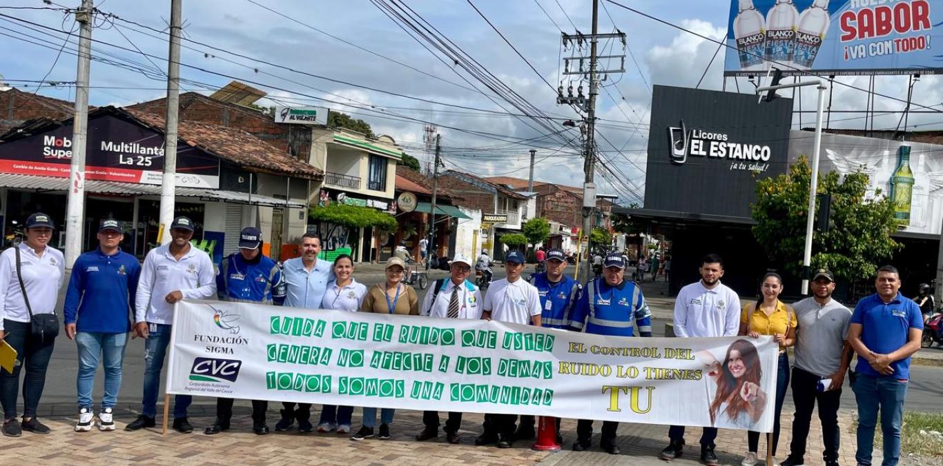 CAMPAÑA DE SENSIBILIZACIÓN EN TULUÁ. ¡BÁJALE AL RUIDO Y ESCÚCHAME CON RESPETO!