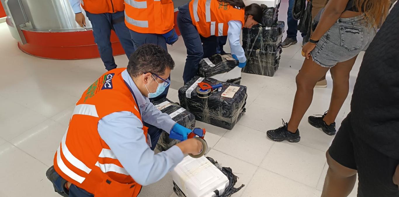 CVC INCAUTA CARNE DE ARMADILLO Y DE GUAGUA EN EL AEROPUERTO ALFONSO BONILLA ARAGÓN DE PALMIRA      