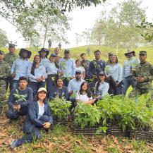 SE FORTALECE LA CONECTIVIDAD ECOLÓGICA CON LA SIEMBRA DE 500 ÁRBOLES EN YUMBO