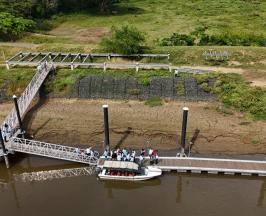 EN UN 90 % AVANZAN DOS MUELLES TURÍSTICOS PROMOVIDOS POR NOSOTROS EN EL RÍO CAUCA