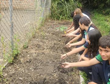 DE MATERNO A GRADO ONCE, INSTITUCION EDUCATIVA UNE A ESTUDIANTES Y PADRES EN UNA HUERTA ORGÁNICA      