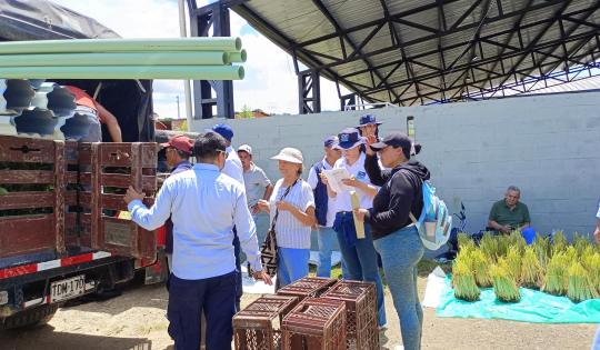 50 FAMILIAS CAMPESINAS DE DAGUA RECIBIERON INSUMOS DE SEGURIDAD ALIMENTARIA