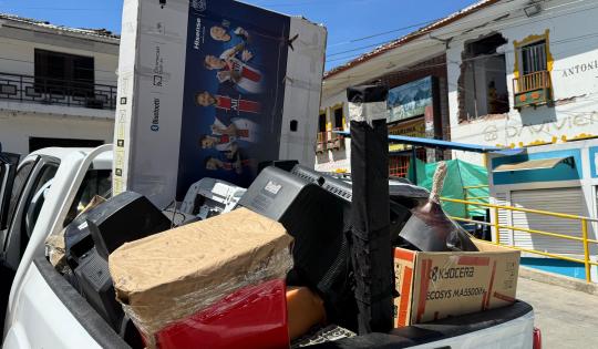 JORNADA AMBIENTAL EN ARGELIA PERMITIÓ RECOLECTAR CERCA DE 400 KILOS DE RESIDUOS ELECTRICOS Y ELECTRONICOS